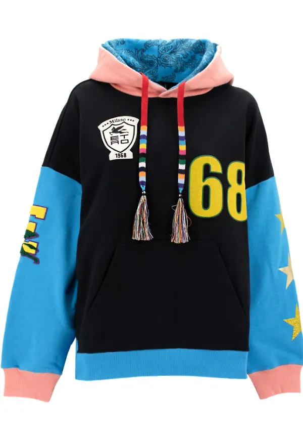 Etro Hoodie 19592_9068_8000 Blå, Dam