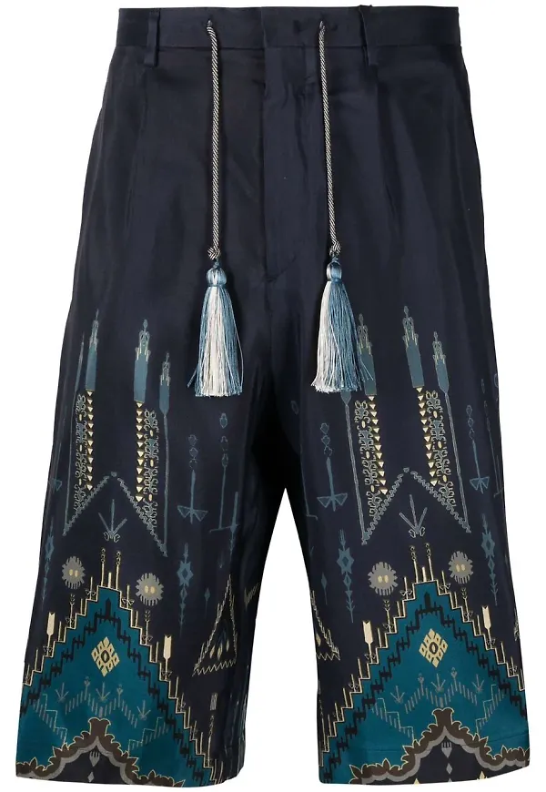 ETRO mönstrade shorts - Blå