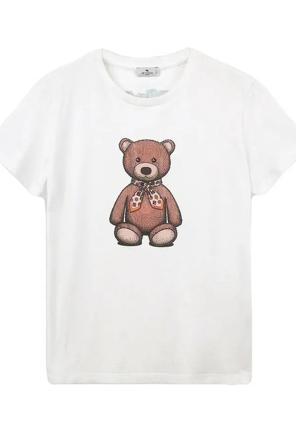 Etro Paisley T-Shirt Vit, Dam