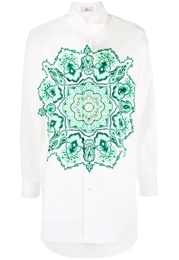 ETRO skjorta i oversize-modell - Vit