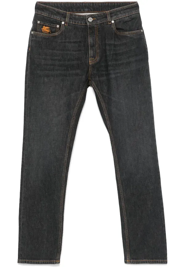 ETRO slim fit-jeans - Grå