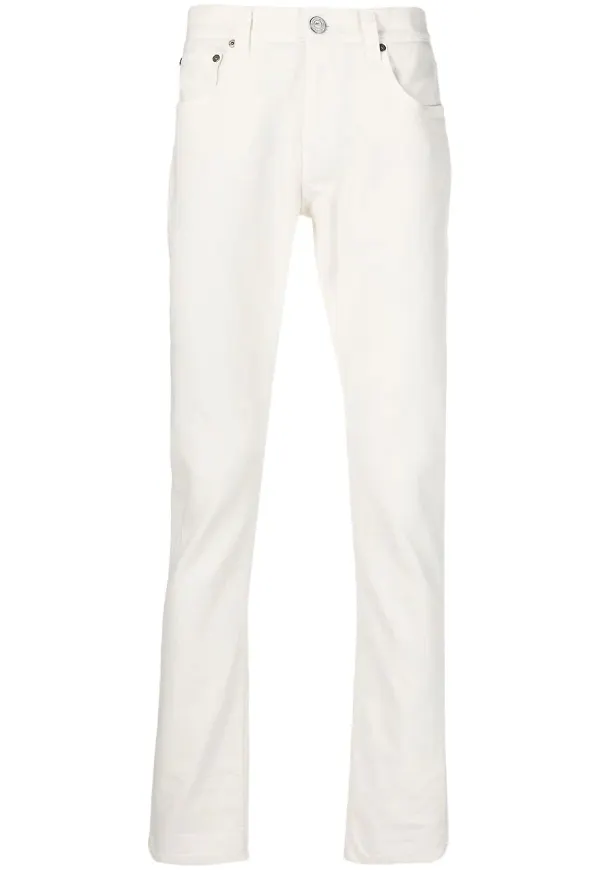 ETRO straight-jeans med blekt effekt - Vit