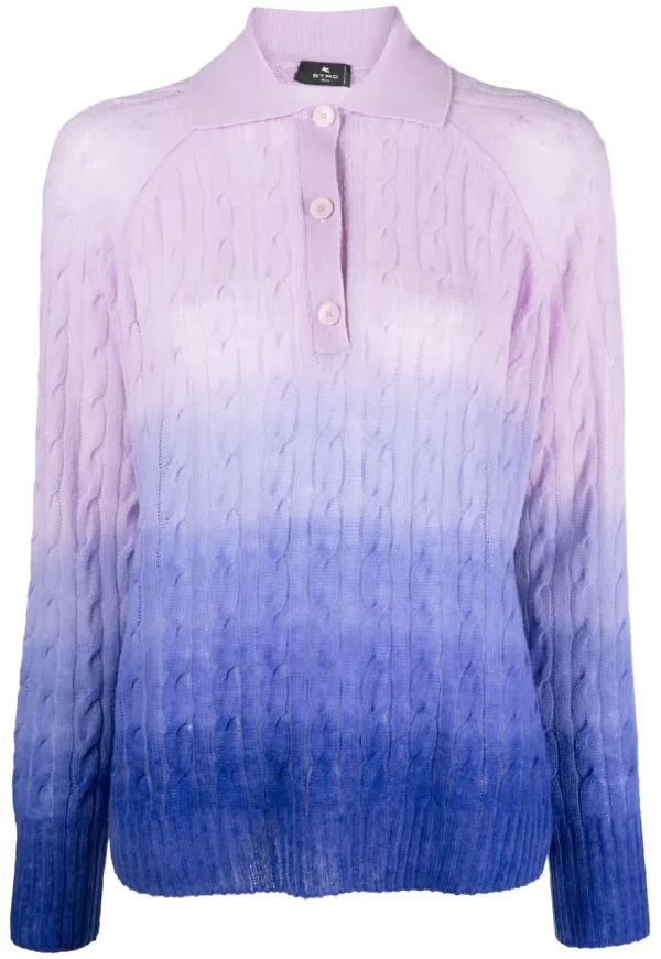 ETRO tröja med ombréeffekt - Lila