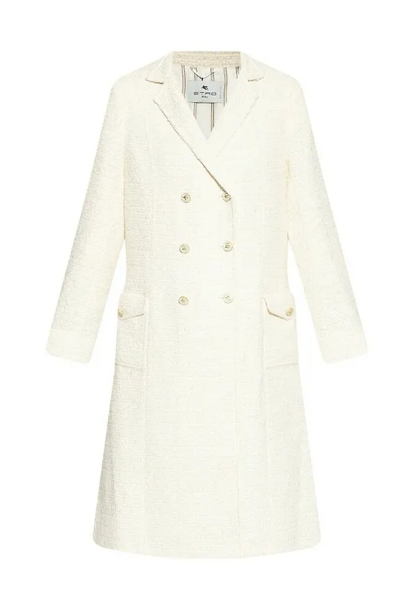Etro Tweed coat Beige, Dam