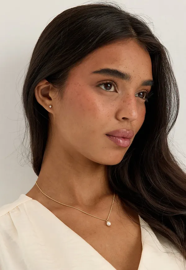 Evena Gift Set, Necklace & Earstuds, gold-plated