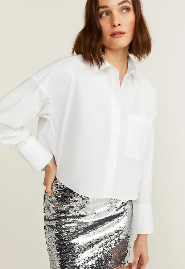 Evie cropped shirt