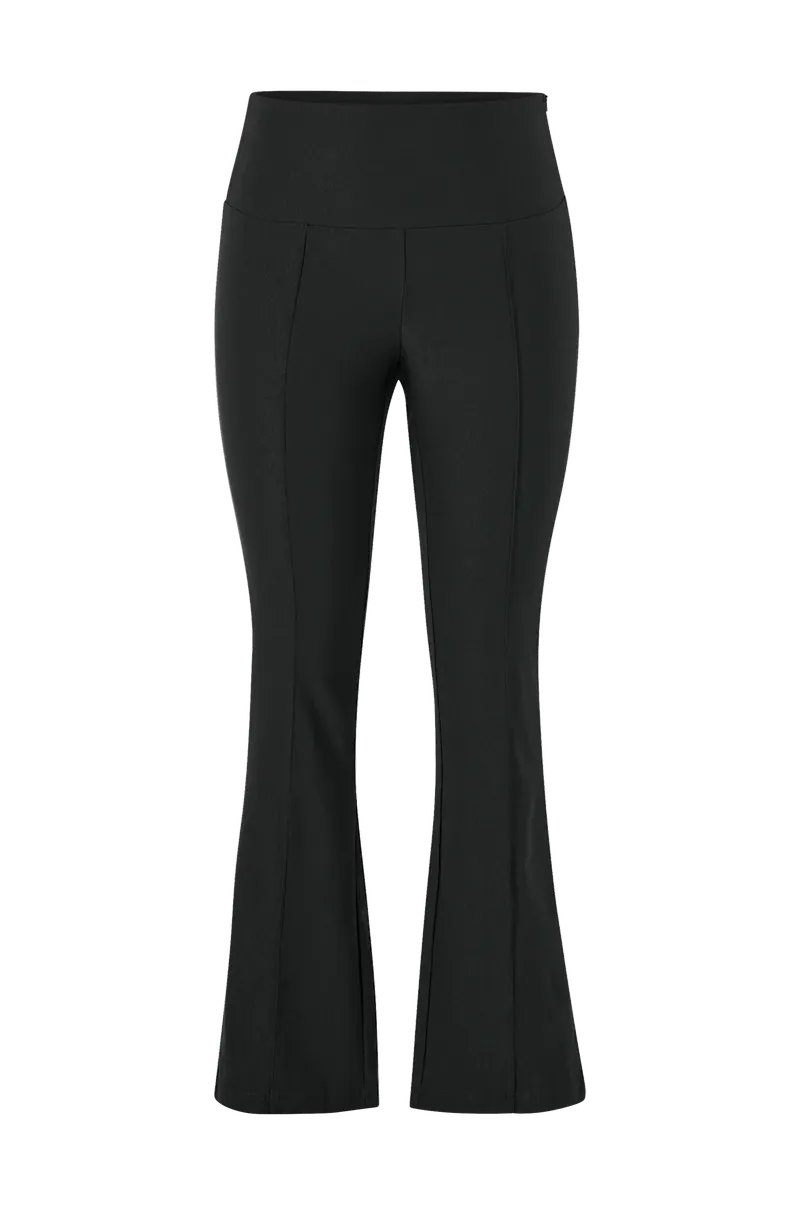 Evoked Vila - Byxor viTylor HW Flared Leggings - Svart