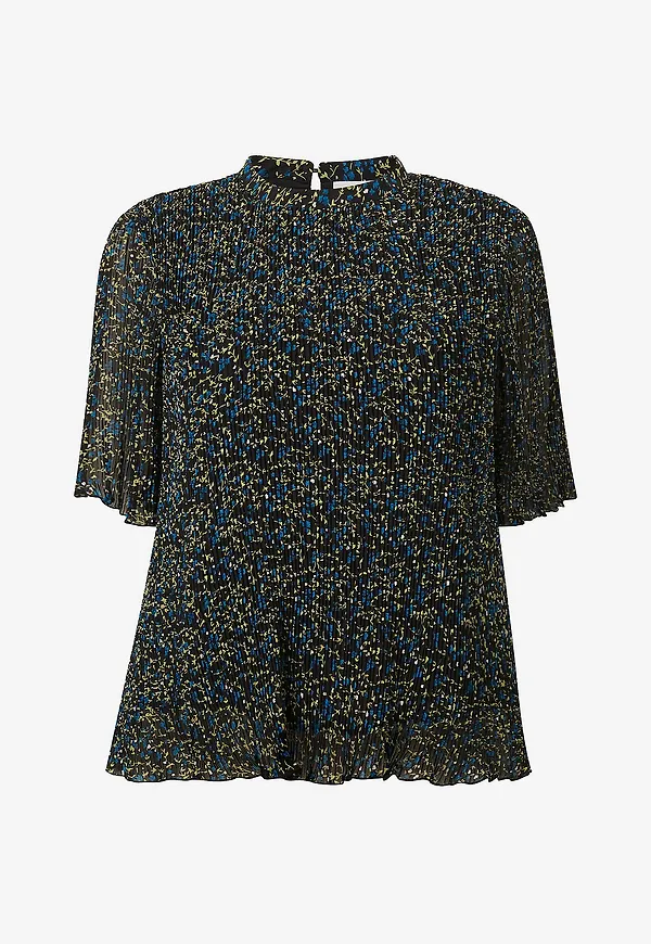 Evoked Vila - Topp viDaliana Highneck 2/4 Sleeve Top - Svart