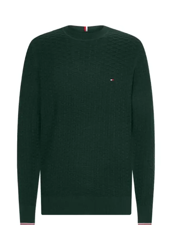 Exaggerated Structure Crew Neck