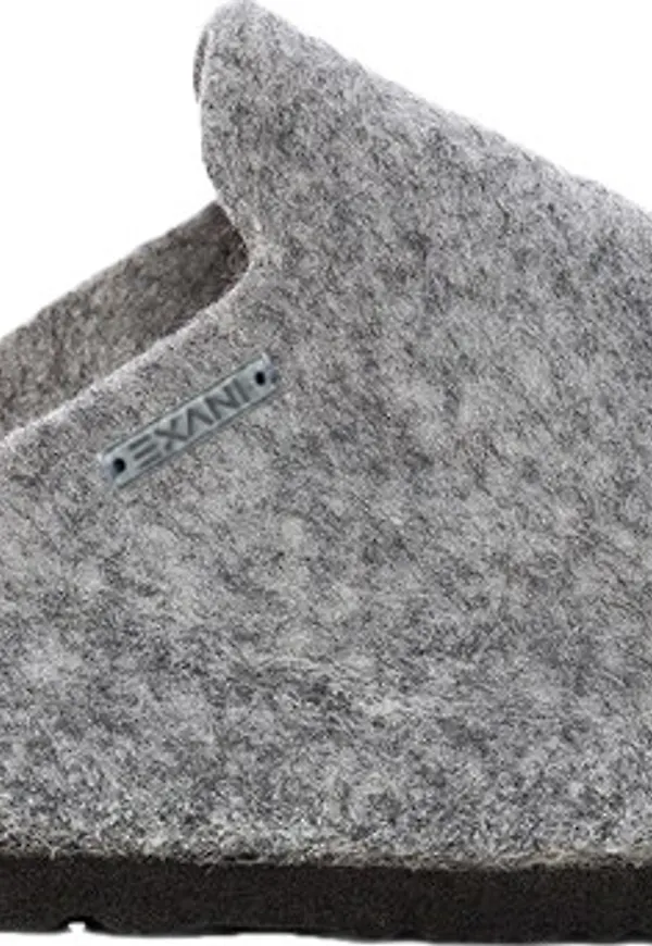 Exani Women's Felt Slipper Light Grey