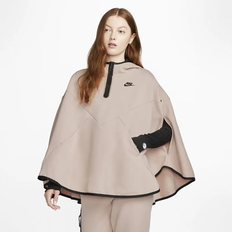 Extra stor poncho Nike Sportswear Tech Fleece för kvinnor - Rosa