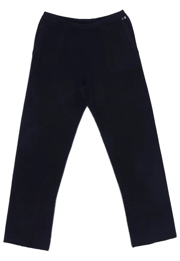 extreme cashmere stickade byxor - Blå