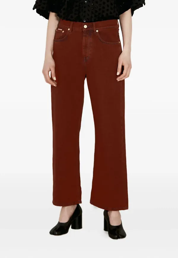 EYTYS jeans med brede ben - Röd