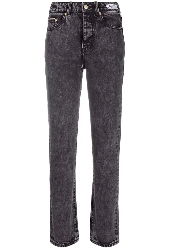 Eytys Solstice stentvättade straight-jeans - Svart