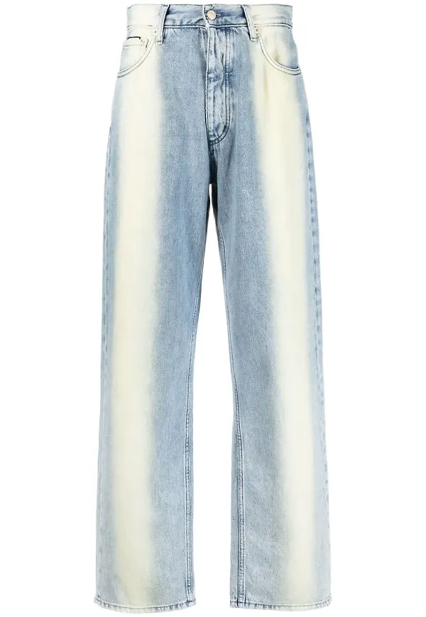 Eytys straight-jeans med blekt effekt - Blå