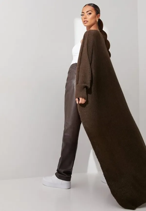 JJXX Jxea Ls Fluffy Long Cardigan Knit S Cardigans Demitasse