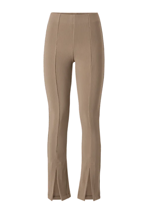Only - Leggings onlLeonie MW Front Slit Rib Legging - Brun