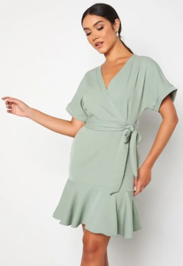 Trendyol Charlotte Wrap Dress Mint 40