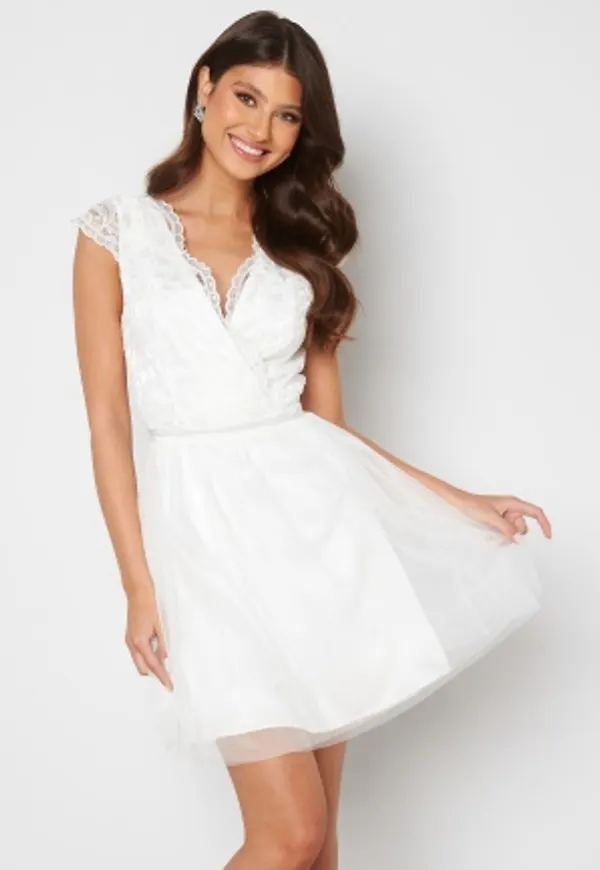 Moments New York Prudence Mesh Dress White 32