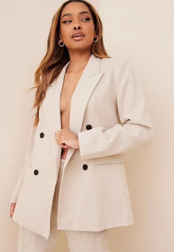 Co'couture Linen Oversize Blazer Kavajer