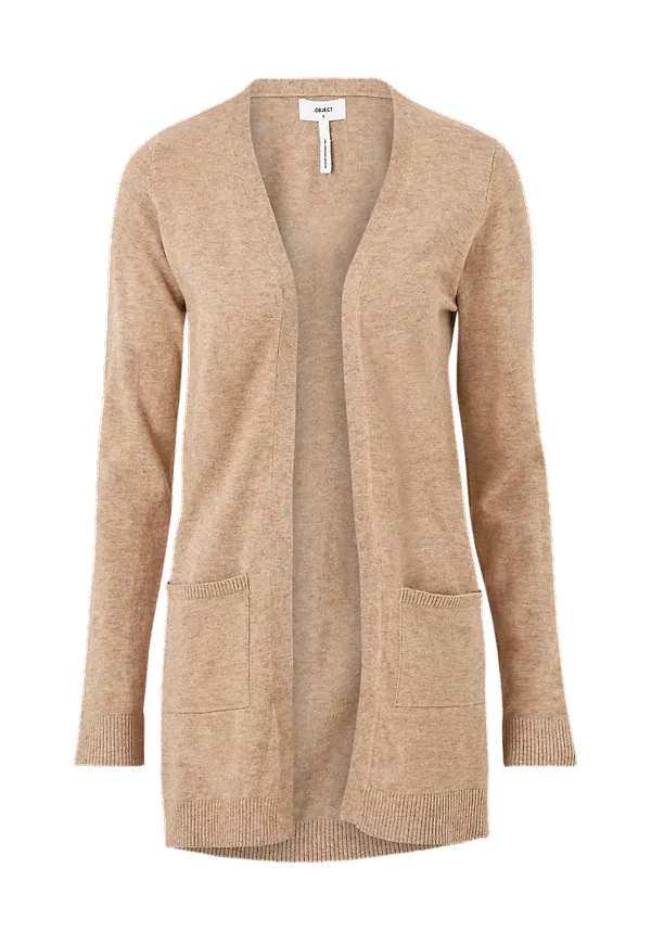 Object - Cardigan objThess L/S - Brun