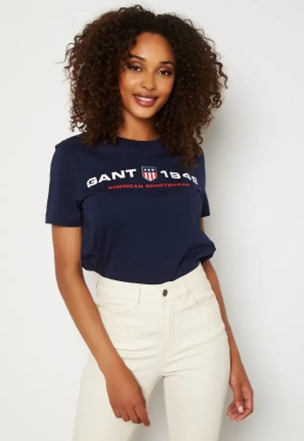 GANT Gant Retro Shield T-shirt 409 Classic Blue XXL