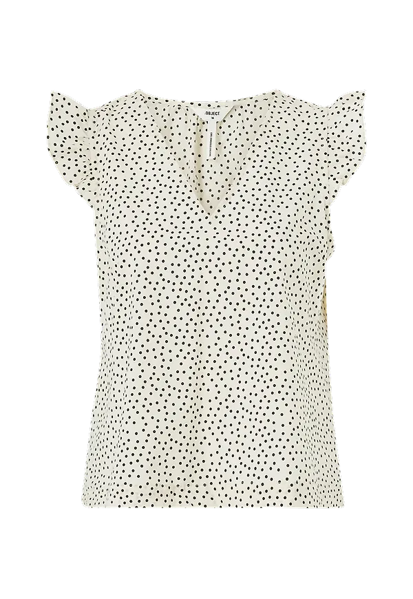 Object - Topp objNour S/S Top - Beige