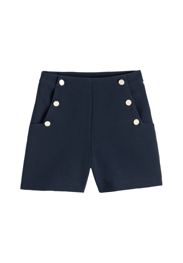 La Redoute - Shorts med knappar - Blå