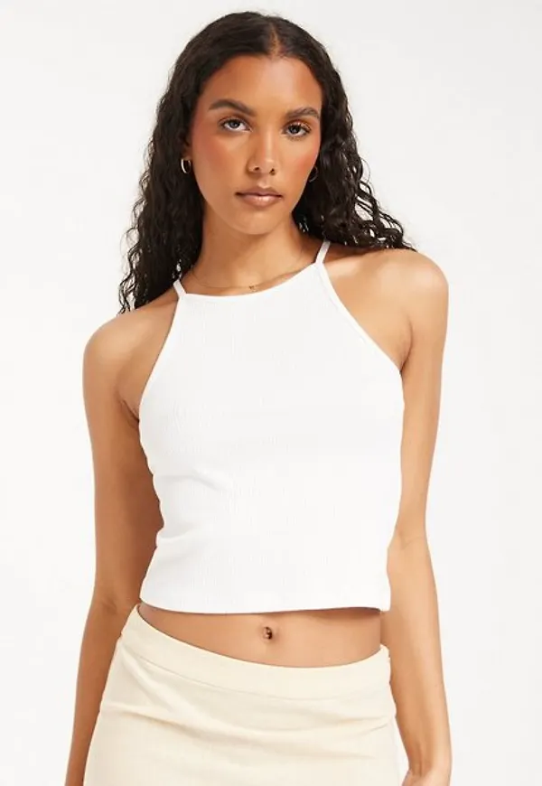 Pieces Pcostina Strap Top Noos Bc Linnen Bright White