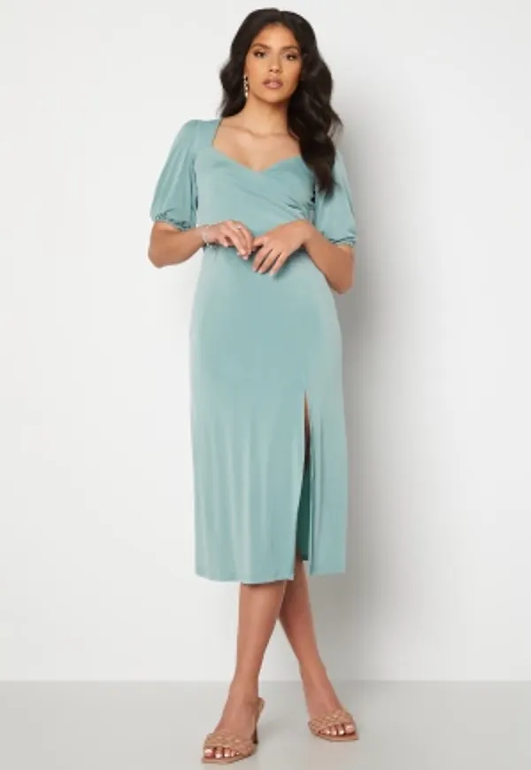 Chiara Forthi Giulia Puff Sleeve Dress Dusty green 38