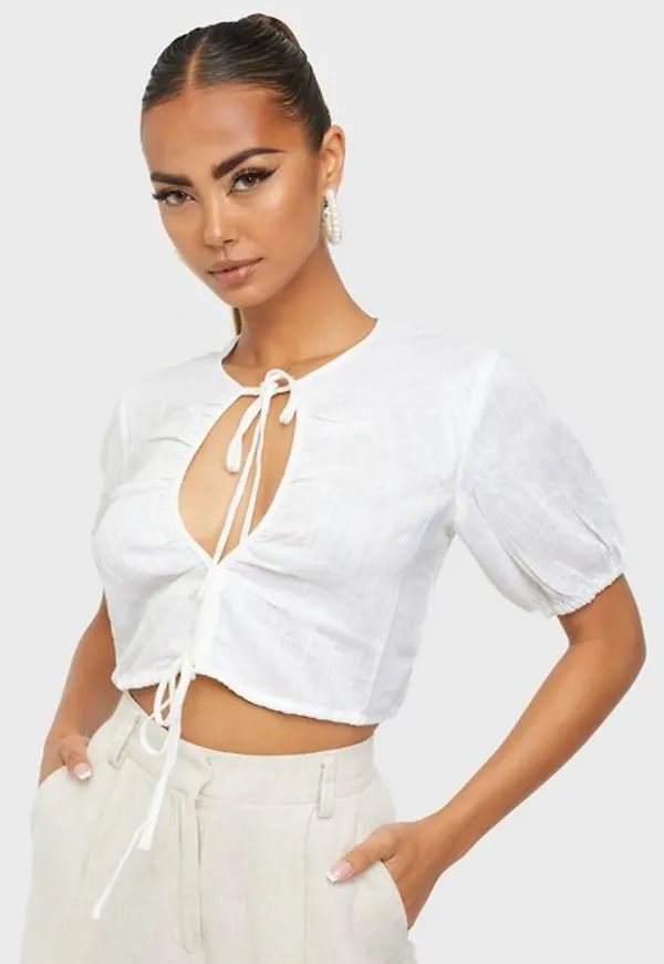 NLY Trend Front Tie Blouse Vardagsblusar