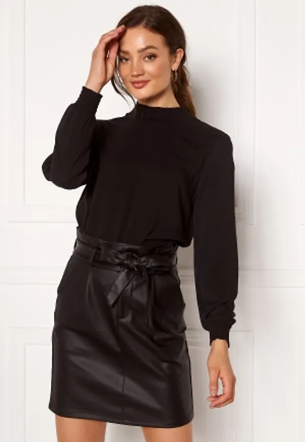 VILA Dania Smock L/S Top Black 34