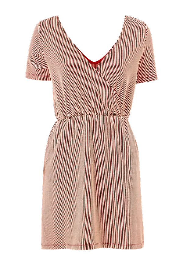Only - Klänning onlShirley S/S Wrap Dress - Röd
