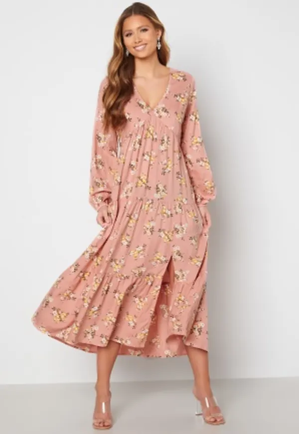 Bubbleroom Care Bette Dress Pink / Floral 36