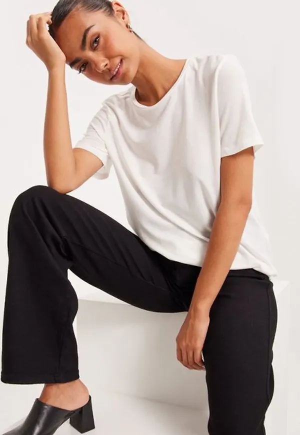Vero Moda Vmava Ss Top Vma Noos T-shirts Snow White