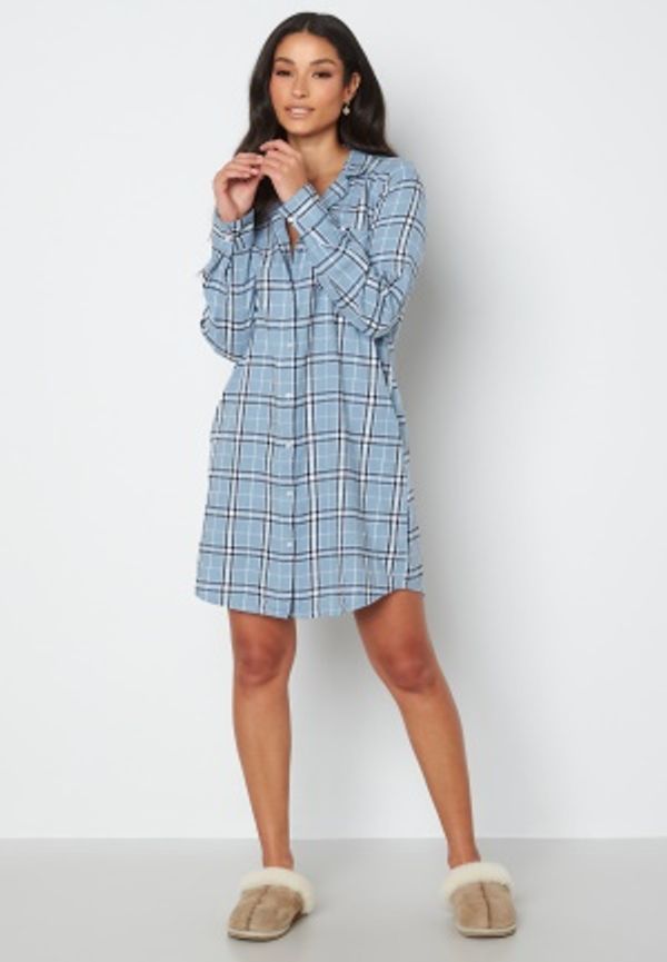 BUBBLEROOM Stacy flannel night shirt Checked 36