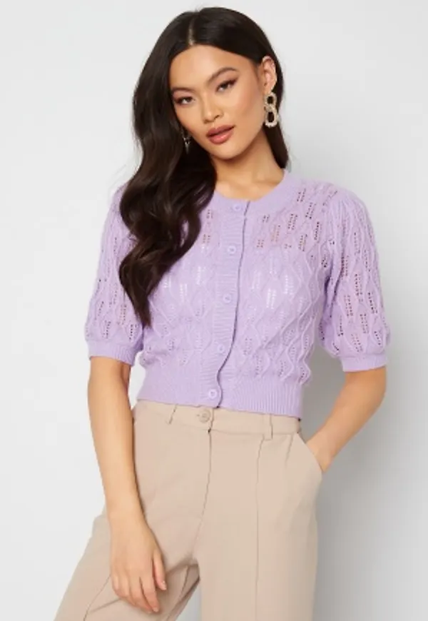 BUBBLEROOM Natalia knitted cardigan Lavender L
