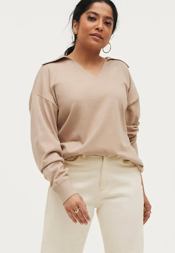 Gina Tricot - Tröja Alma Knitted Sweater - Brun