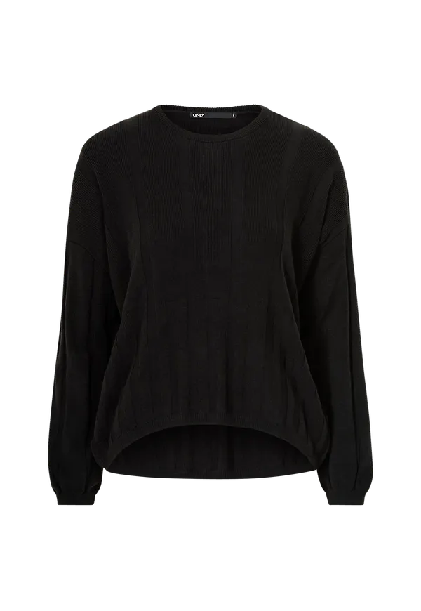 Only - Tröja onlNew Tessa Detail L/S Pullover Knt - Svart