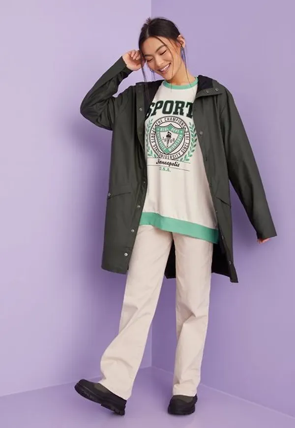 Rains Long Jacket Jackor Green