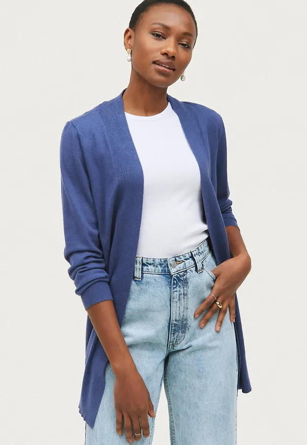 Saint Tropez - Cardigan CasandraSZ LS Cardigan - Blå
