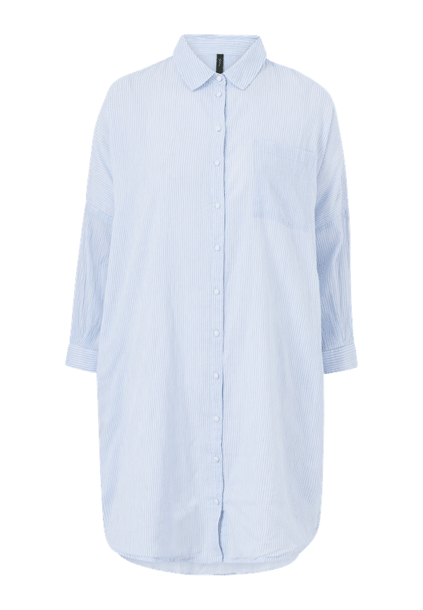 Y.A.S - LÃ¥ngskjorta yasFamira 3/4 Oversized Shirt - Vit