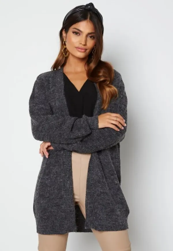 ICHI Novo Knit Cardigan 200319 Dark grey mel XL