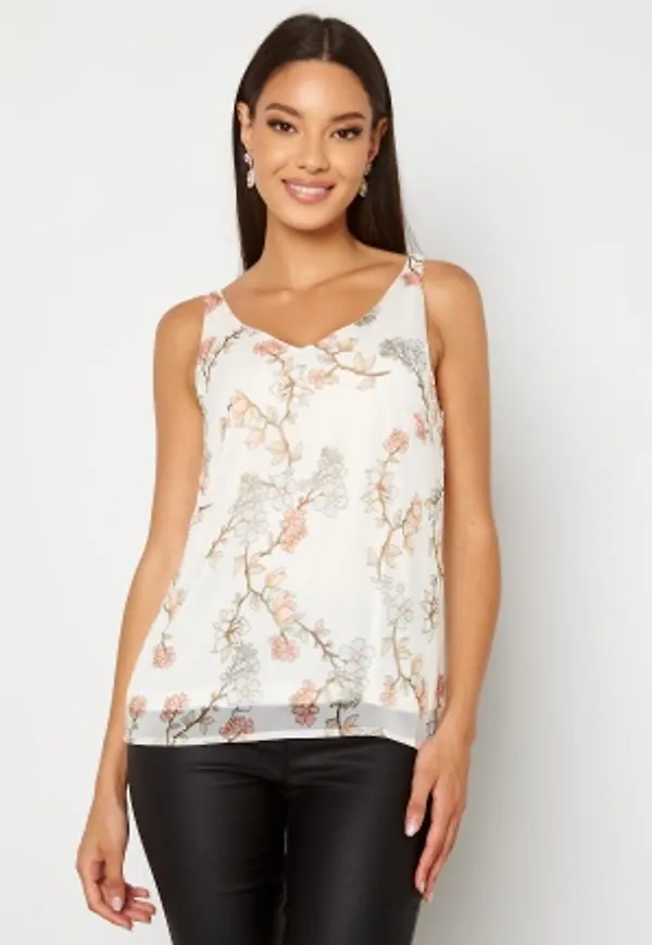 VERO MODA Wonda Miami Singlet Snow White AOP Luell XS