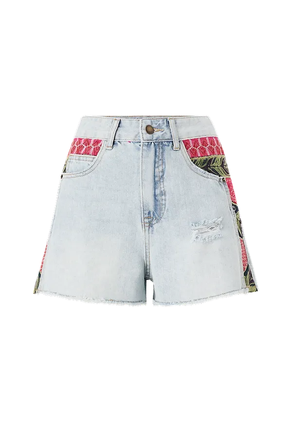 Desigual - Jeansshorts Denim_Cartag 5053 - Blå