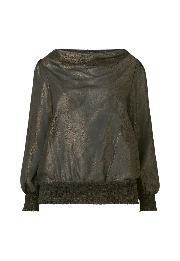 Zizzi - Blus yPeggy L/S Blouse - Svart