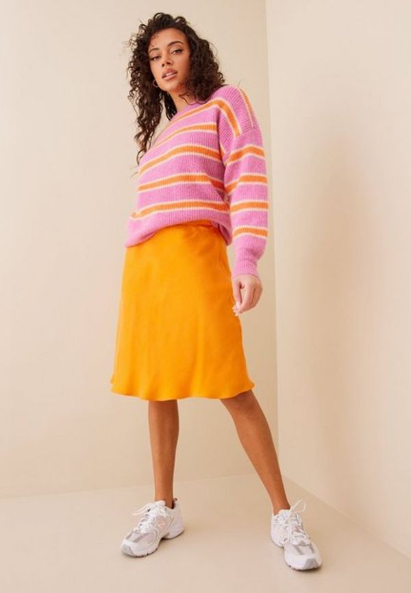Calvin Klein Shine Viscose Above Knee Skirt Minikjolar