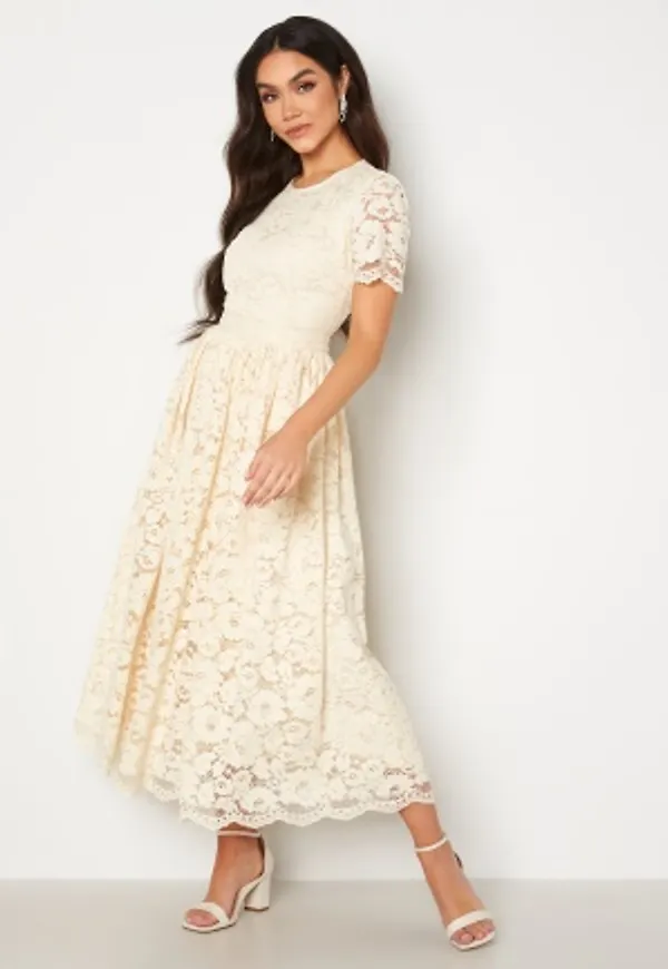 Y.A.S Kat SS Long Dress Antique White L