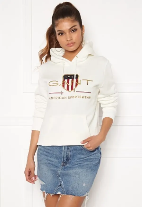 GANT Archive Shield Sweat Hoodie 113 Eggshell L