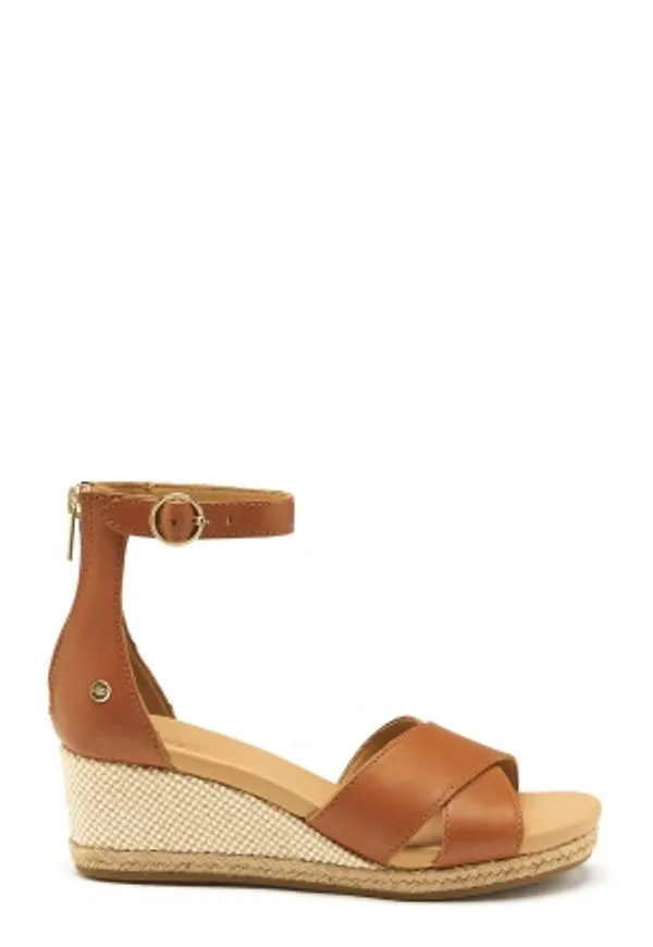 UGG Eugenia Wedge TAN LEATHER 37